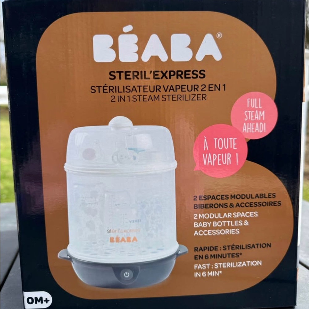 BÉABA Steril'Express 2-in-1 Steam Sterilizer - White